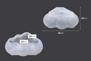 3D-Wolken-Silikonform 48x23mm-2
