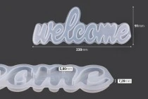 Καλούπι σιλικόνης πινακίδα με μήνυμα Welcome