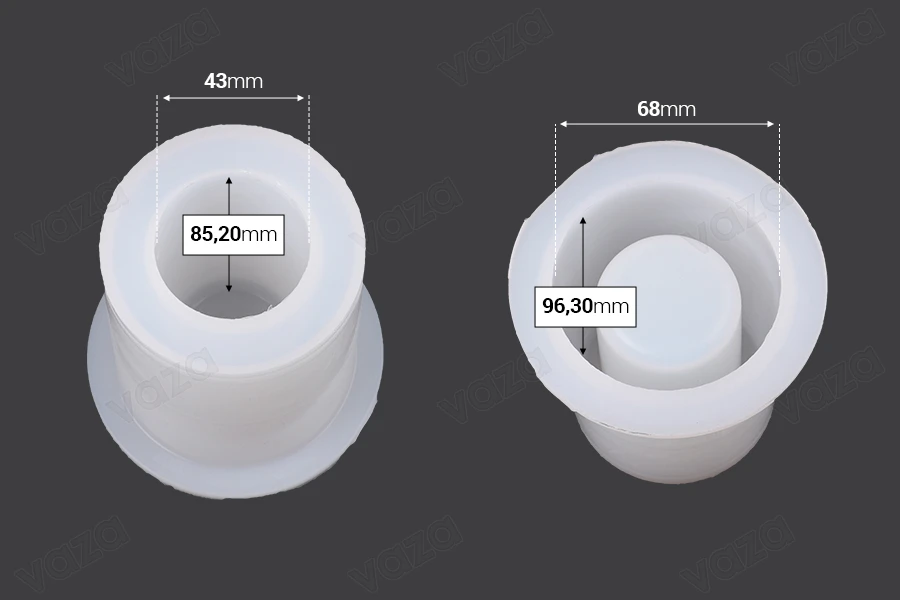 Stampo in silicone per Pennelli da Trucco e Portapenne-dimensioni_immagine