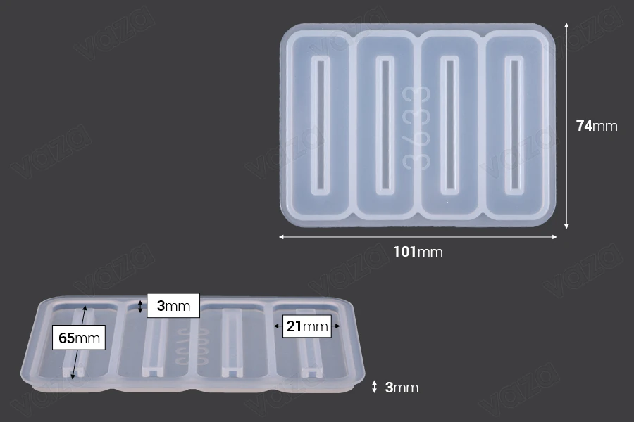 Stampo in silicone per la realizzazione di Fermacapelli Stampo in silicone per la realizzazione di Fermacapelli-dimensioni_immagine