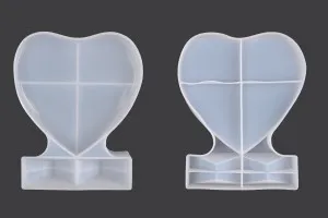 Moule en silicone pour Cadre Photo en forme de Coeur-1
