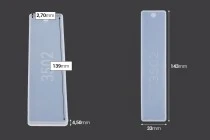 Καλούπι σιλικόνης Σελιδοδείκτης 143x33 mm Καλούπι σιλικόνης Σελιδοδείκτης 143x33 mm