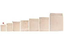 Πουγκάκι 80x100 mm βαμβακερό σε χρώμα μπεζ - 50 τμχ Πουγκάκι 80x100 mm βαμβακερό σε χρώμα μπεζ - 50 τμχ