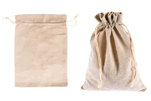 Bag 150x200 mm cotton in beige color - 50 pcs-1