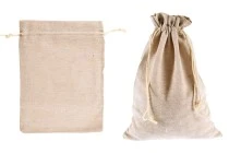 Πουγκάκι 160x225 mm βαμβακερό σε χρώμα μπεζ - 50 τμχ Πουγκάκι 160x225 mm βαμβακερό σε χρώμα μπεζ - 50 τμχ