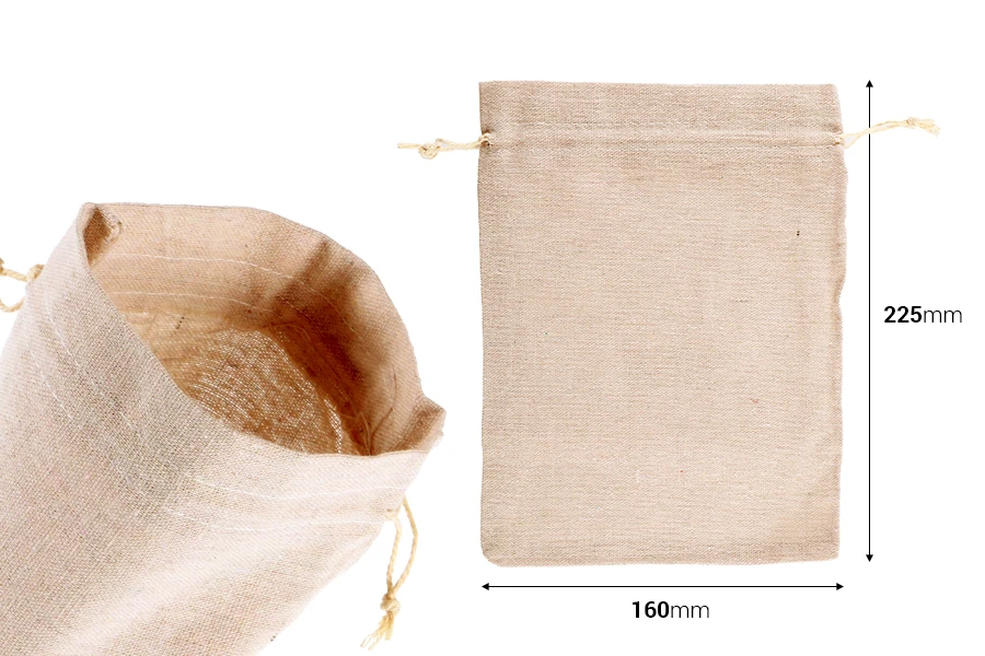 Πουγκάκι 160x225 mm βαμβακερό σε χρώμα μπεζ - 50 τμχ Πουγκάκι 160x225 mm βαμβακερό σε χρώμα μπεζ - 50 τμχ