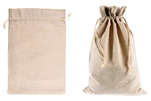 Bag 195x295 mm cotton in beige color - 50 pcs-1