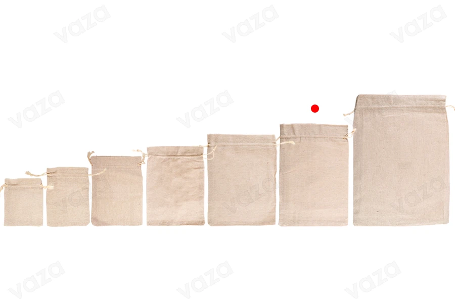 Tasche 195x295mm Baumwolle in Beige - 50 Stück-bildgruppe