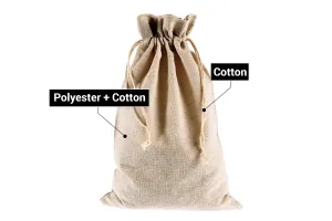 Bag 195x295 mm cotton in beige color - 50 pcs-6