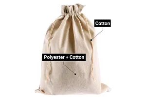 Bag 290x390 mm cotton in beige color - 25 pcs-6