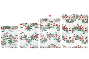 Sachet organza blanc de Noël 200x300 mm - 25 pcs-5