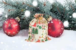 Sachet organza de Noël 130x180 mm - 50 pcs-3