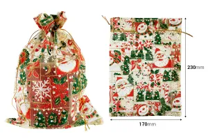 Sachet organza de Noël 170x230 mm - 50 pcs-2