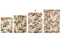 Busta natalizia 200x300 mm in organza - 25 pz