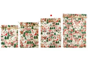 Sac de Noël 200x300 mm en organza - 25 pcs-5