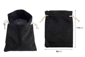 Beutel 90x115mm aus Leinenstoff in verschiedenen Farben mit Kordelzug-2