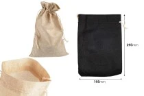 Πουγκάκι 195x295 mm από λινό ύφασμα σε διάφορα χρώματα με κορδόνι - 50 τμχ Πουγκάκι 195x295 mm από λινό ύφασμα σε διάφορα χρώματα με κορδόνι - 50 τμχ