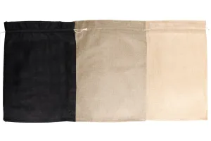Beutel 295x395 mm aus Leinenstoff in verschiedenen Farben mit Kordelzug-1