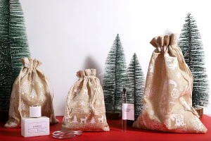 Christmas fabric pouch 130x180mm fabric in different designs - 50 pcs-3