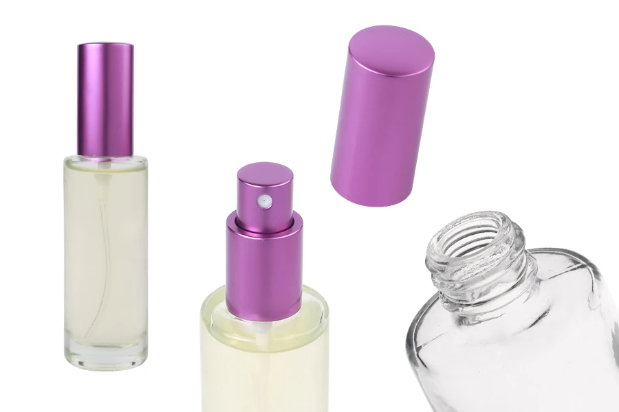 Flacon rond en verre (18/415) pour parfums 50ml - (commande minimum : 1 carton)