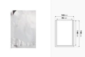 Aluminum heat sealable bags 100x150 mm - 100 pcs-2