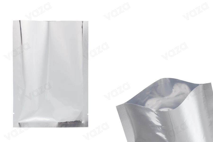Σακουλάκια αλουμινίου 130x180 mm με δυνατότητα σφράγισης με θερμοκόλληση - 100 τμχ-εικόνα_προϊοντική