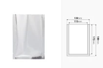 Σακουλάκια αλουμινίου 130x180 mm με δυνατότητα σφράγισης με θερμοκόλληση - 100 τμχ