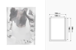 Aluminum heat sealable bags 150x200 mm - 100 pcs-2