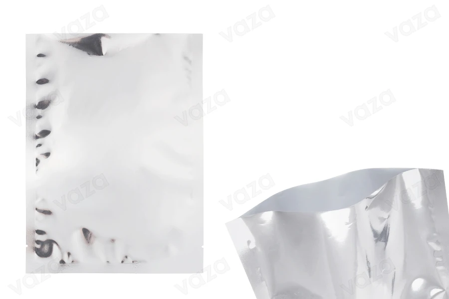 Σακουλάκια αλουμινίου 180x250 mm με δυνατότητα σφράγισης με θερμοκόλληση - 100 τμχ-εικόνα_προϊοντική