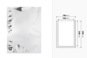 Aluminum heat sealable bags 180x250 mm - 100 pcs-2