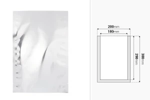 Aluminum heat sealable bags 200x300 mm - 100 pcs-2