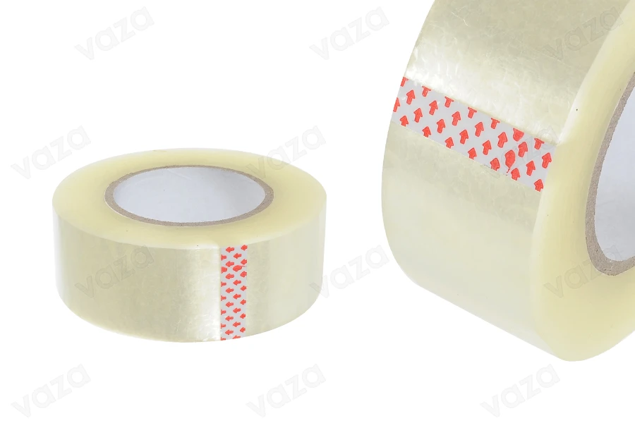 Self-adhesive packaging tape silent transparent with 48 mm width and 200 m length - 6 pcs-image_product