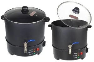 Machine à fondre la cire 10 L - liquéfier avec option chauffage et robinet métallique-1
