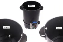 6L Wachsschmelz- und Verflüssigungsgerät mit Heizmöglichkeit und Metallhahn 6L Wachsschmelz- und Verflüssigungsgerät mit Heizmöglichkeit und Metallhahn