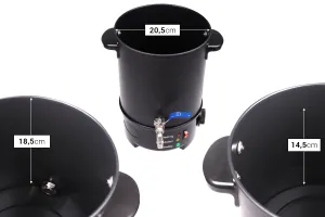 Machine à fondre la cire 6 L - liquéfier avec option chauffage et robinet métallique-2