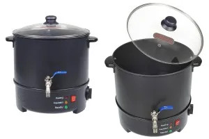 Machine à fondre la cire - liquéfier 7 L avec option chauffage et robinet métallique-1