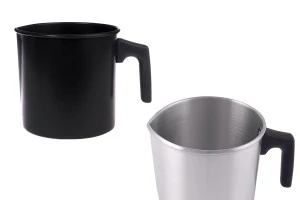 Aluminiumtopf 1800  ml mit Griff in Silber oder Schwarz