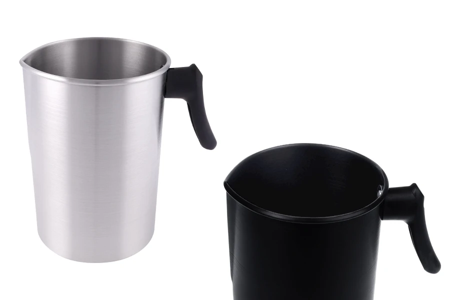 Σκεύος αλουμινίου 3000 ml σε ασημί ή μαύρο χρώμα με χερούλι