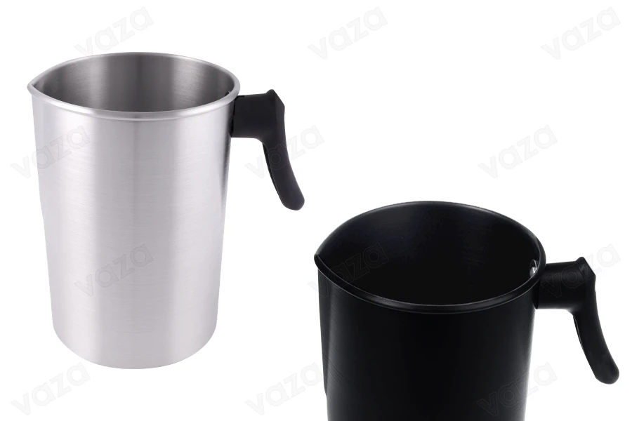 Marmite en aluminium 3000 ml de couleur argent ou noir avec anse-photo_produit