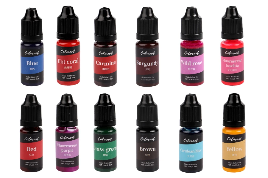 Υγρό χρώμα 10 ml για κεριά σε διάφορα χρώματα Υγρό χρώμα 10 ml για κεριά σε διάφορα χρώματα