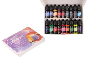 Lot de 18 colorants liquides pour bougies de 10ml-1