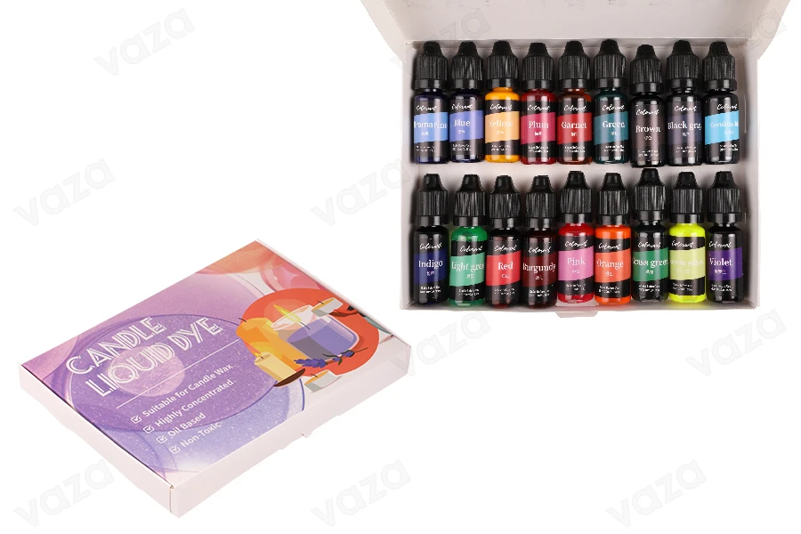 Set me 18 ngjyra të lëngshme për qirinj, 10 ml secila-imazh_produkt