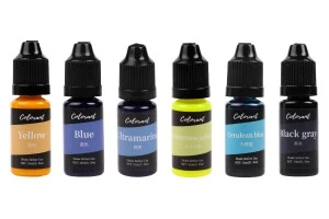 Lot de 18 colorants liquides pour bougies de 10ml-5