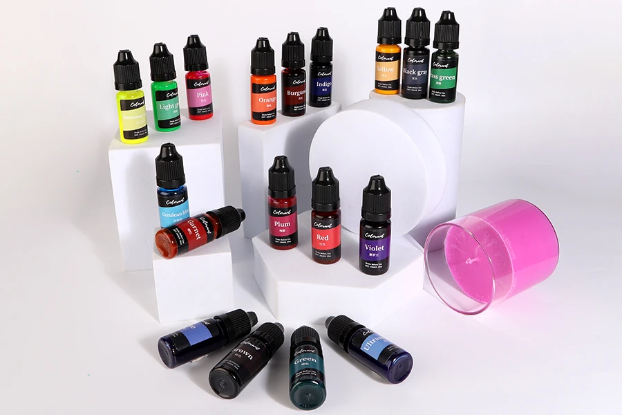 Σετ 18 υγρών χρωμάτων για κερί των 10ml