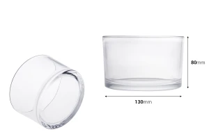 Γυάλινο κυλινδρικό βάζο 130x80 mm-2