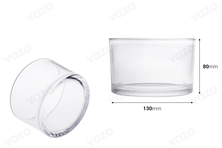 Zylindrische Glasvase 130x80 mm-bildabmessungen