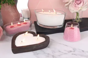 Barattolo decorativo in vetro per candele 90x80 mm-3