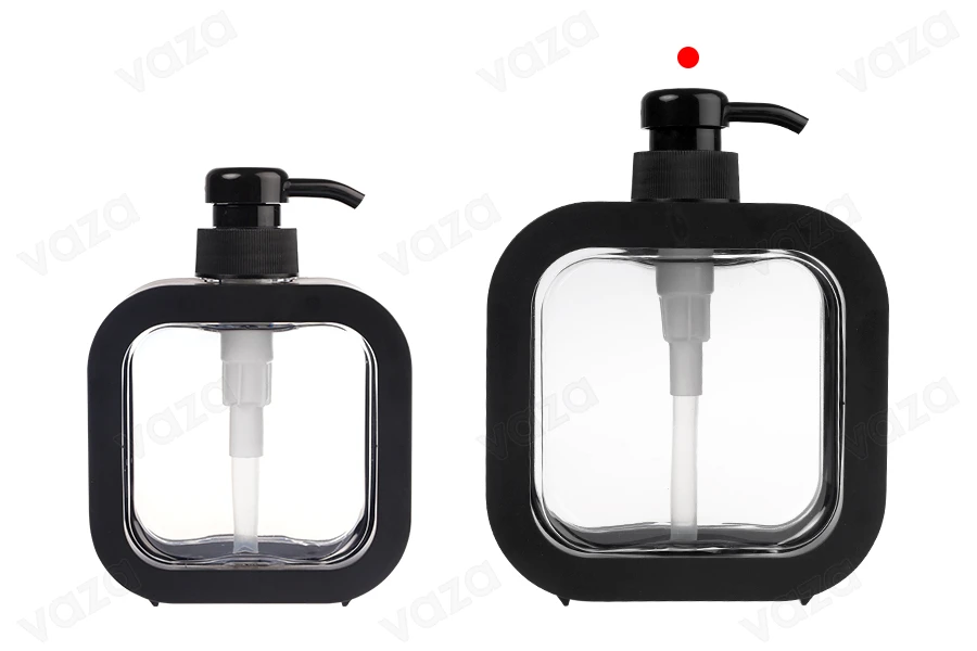 Μπουκάλι πλαστικό 500 ml με αντλία για προϊόντα περιποίησης ή καθαρισμού σε διάφορα χρώματα Μπουκάλι πλαστικό 500 ml με αντλία για προϊόντα περιποίησης ή καθαρισμού σε διάφορα χρώματα-εικόνα_σύνθεση