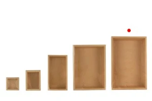 Boîte d'emballage en papier (300 g/m²) 300x200x60 mm avec fenêtre transparente à tiroir en blanc et kraft - 12 pièces-6