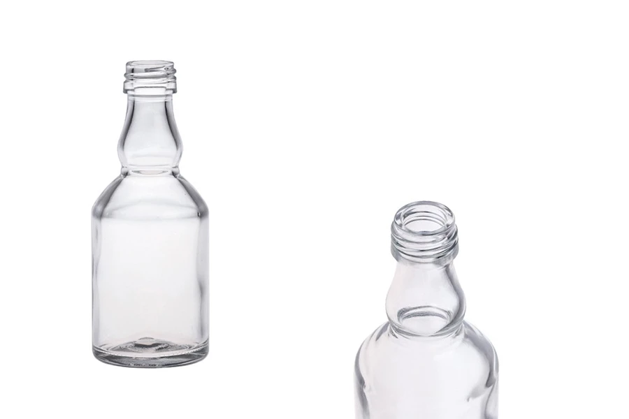Mini 50ml bottle for spirits with PP18 finish